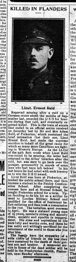 Reid Obituary Nov. 1916